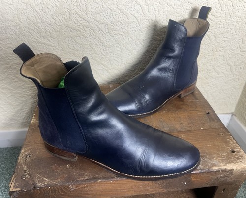 Joules leather navy ankle - joules,