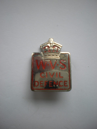 Wvs civil defence badge wwii - civil,