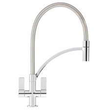 Franke Kitchen Tap Pull-Out Mono Mixer Wave Chrome Dual Lever
