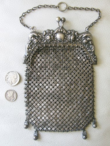 Antique silver floral - floral, frame