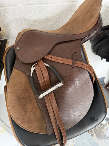 Brown tan leather and - brown/tan,
