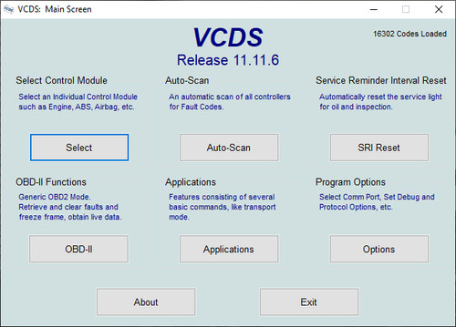 Vcds 6 software - 11.11.6,