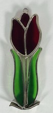Vintage Stained Glass Tulip
