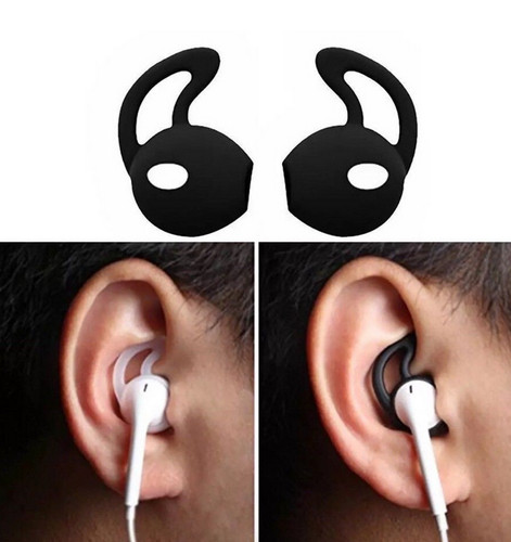 Black gel silicone earpods - 2,