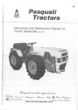 Pasquali Tractor Model 986 Operators Manual