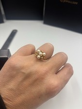 Mikimoto 18ct Pearl & Diamond Ring