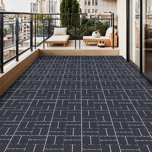 11x wpc decking tiles garden - decking,