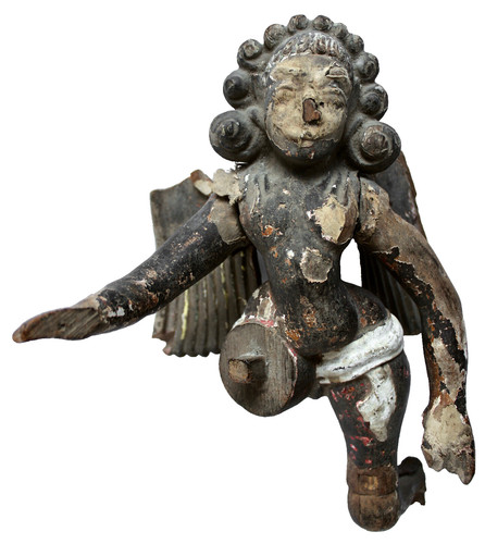Antique hindu temple wooden - antique,