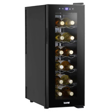 Wine Cooler Drinks Fridge, 12 Bottle, Digital Touch Controls, LED, Baridi DH73 B