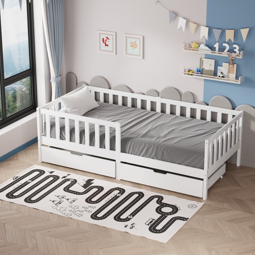 Junior wooden bed toddler pine - junior,