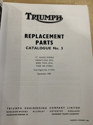 Triumph 3ta 5ta t100a - 3ta,