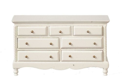 Dolls house white - house, chest