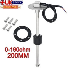 200mm Fuel Level Sender Water Level Gauge Sensor 0-190 ohms for Car Truck Boat