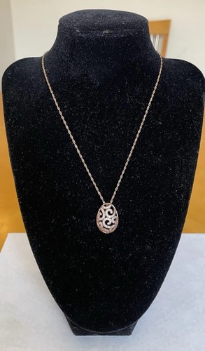 Filigree egg shaped - shaped, pendant