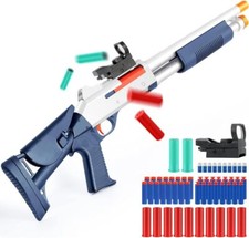 Soft Foam Dart Shotgun Shell Ejecting Toy Gun Dart Blaster Pump Action Shotgun