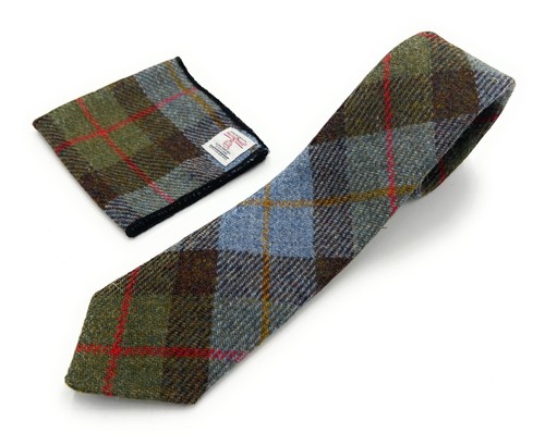 Mens harris tweed necktie - harris,