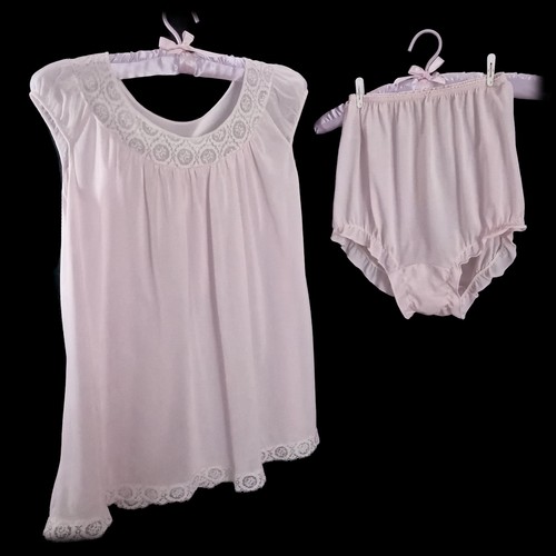 2pc vintage texsheen babydoll - vintage,