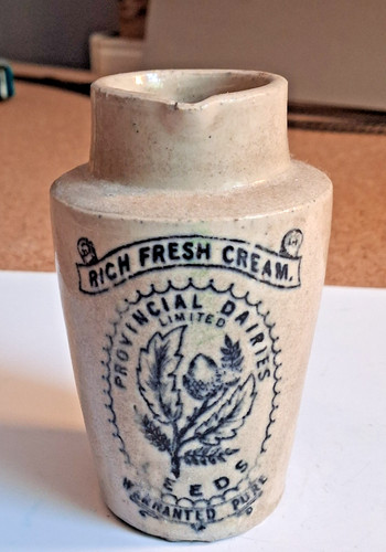 Antique cream pot jug - cream,
