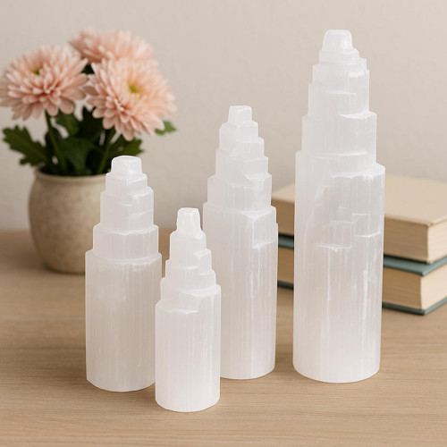 Selenite mini tower crystal - selenite,