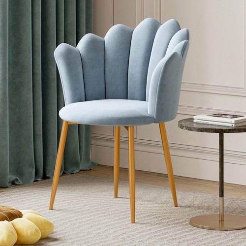 Light blue velvet shell - light,