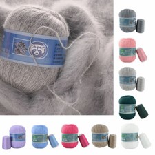 50g+20g/Set Long Plush Mink Cashmere Yarn Anti-pilling Wool Crochet Knitting