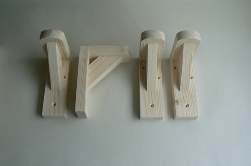 Wooden shelf brackets 4 - brackets,