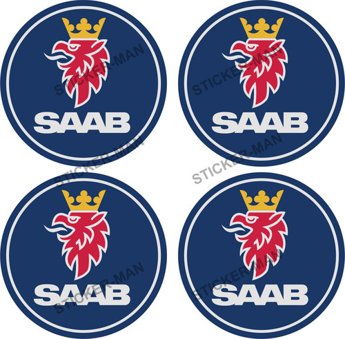 Saab logo car stickers laptop - saab,