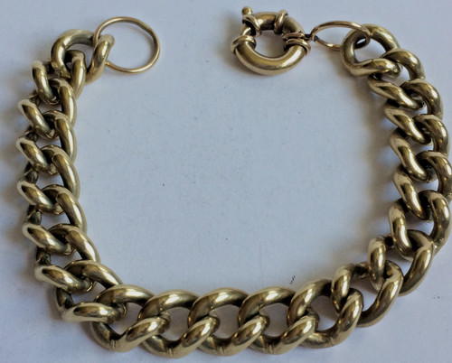 Heavy 9ct gold - curb, link