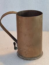 Trench Art Brass Artillery Pint Mug, Pitcher- Empty Shell 85mm Diameter WWI