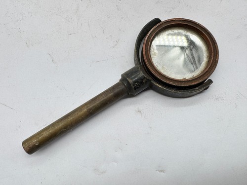 Vintage brass microscope - vintage,