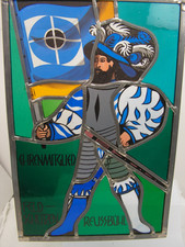 Vintage Hand Painted Leaded