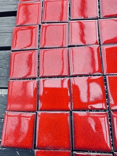 Job lot red ceramic wall - of,