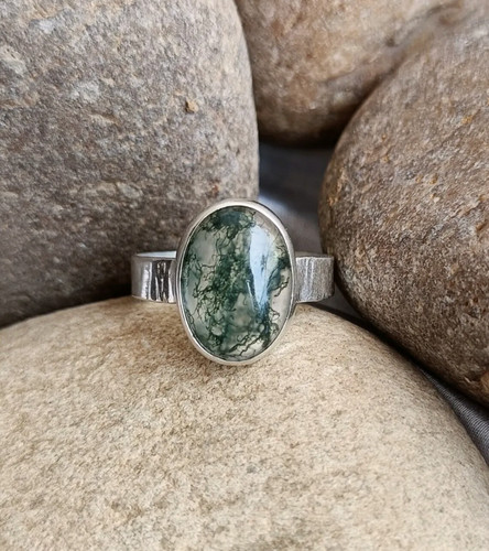 Moss agate gemstone - agate,