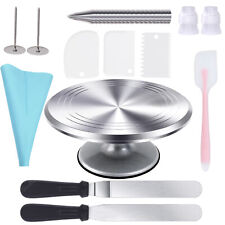 33pcs Cake Decorating Supplies Set Cake Turntable 12 Inch Cake Stands Aluminium