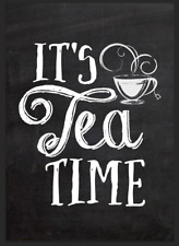 It's Tea Time Retro metal Sign