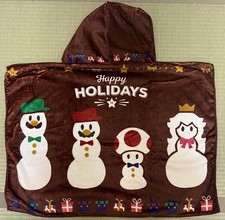 Nintendo Super Mario Happy Holidays Hooded Blanket 