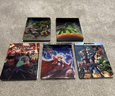 Marvel Animated Steelbook Lot x5 Blu-ray Avengers Doctor Strange Thor Hulk