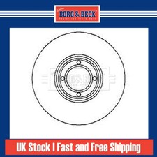 2x Brake Discs Solid For Austin Mini MK1 1000 Mayfair Sport Borg Front 21A2612