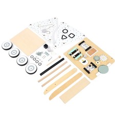 Wooden Baby Walker With Roller Develops Motor Skills Multiple Activities Pus SPG