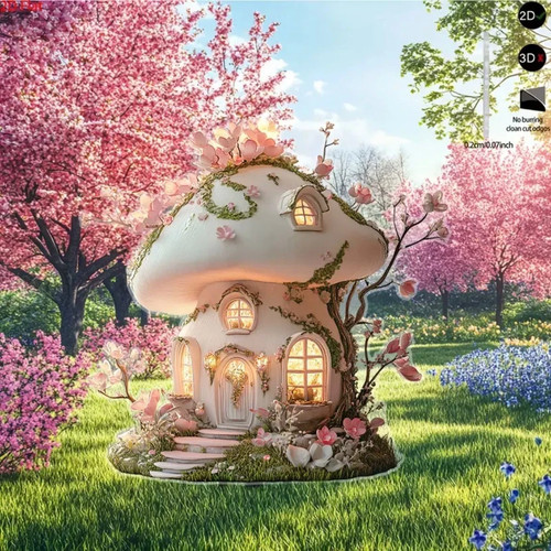 Whimsical mushroom fairy house - whimsical,