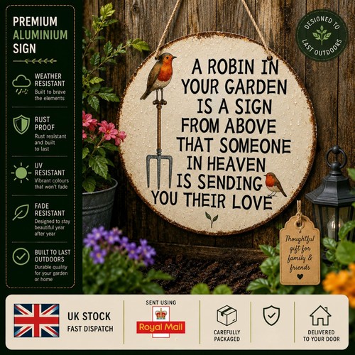 Robin memorial garden - robin, 20cm