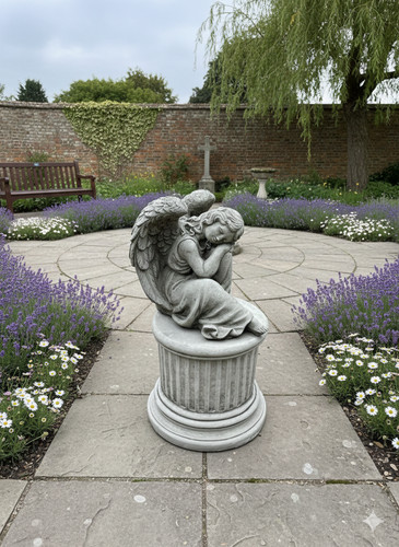Angel stone ornament statue