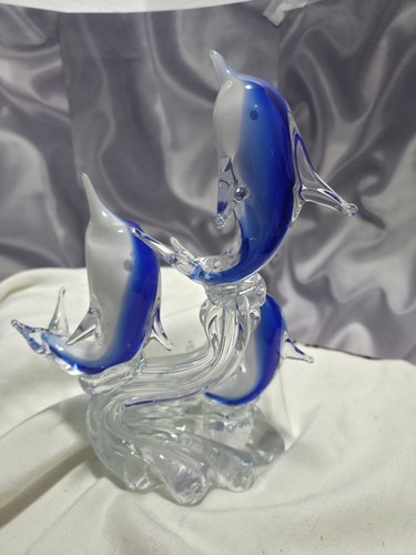 Dolphins murano style blown - dolphins(3),