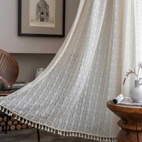 Crochet farmhouse curtains - crochet,