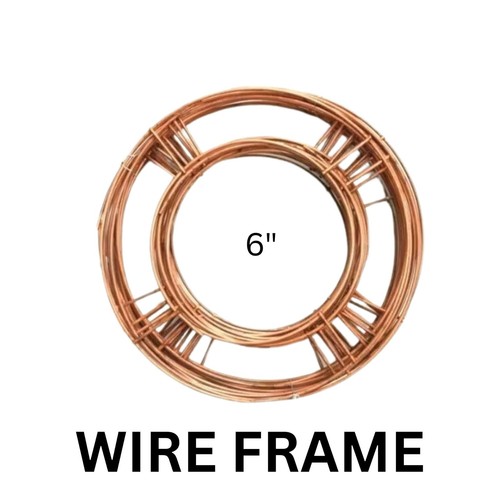 Metal flat wire - 6", wreath