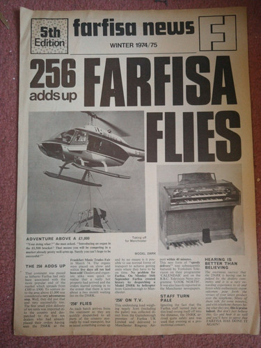 Farfisa news winter 1974 - news,