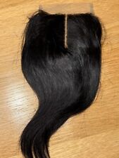 4x4"  Lace Closure Brazilian Human Hair Extensions Frontal 12 Inch