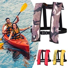Inflatable Life Jacket 150N Buoyancy Professional Sailing Boat Vests for Adults