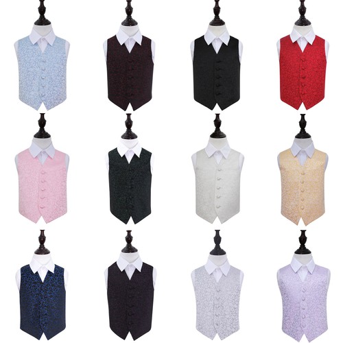 Boys waistcoat woven swirl - boys,