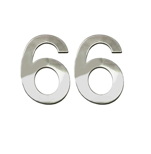 Stick house numbers - stick-on,